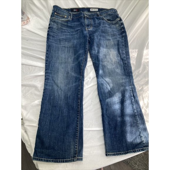 Dh3 Jake Mens 38 X 30 Blue Denim Jeans Straight - Picture 1 of 8